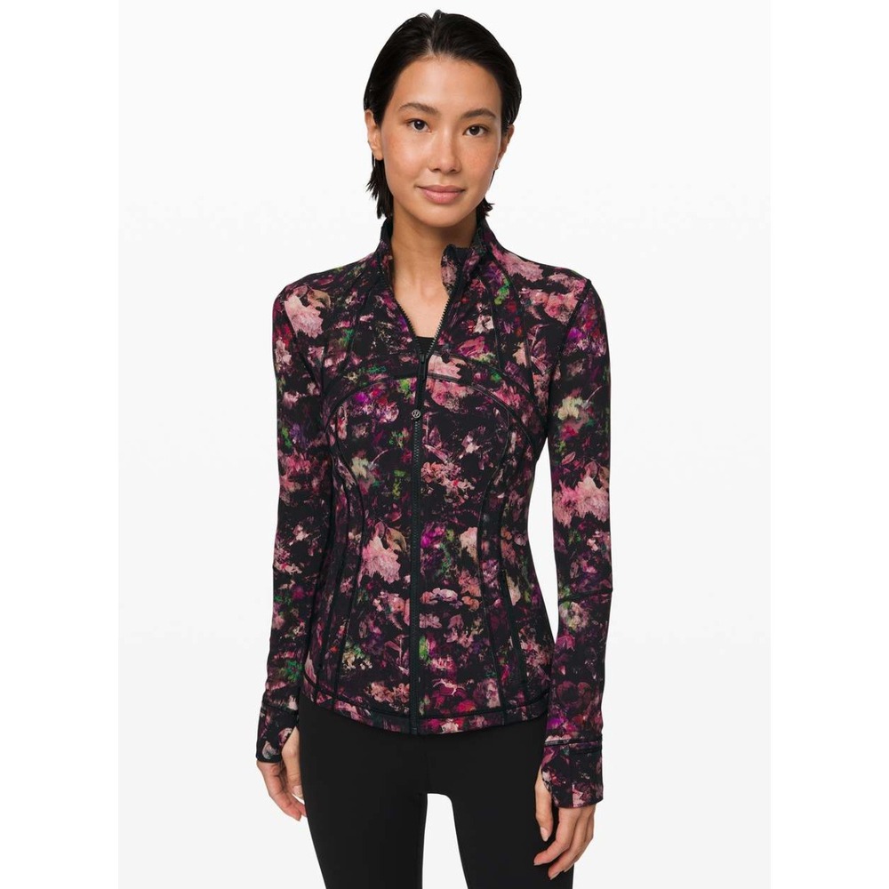 Lululemon Define Jacket Luxtreme Womens 8 Floral illusion Antique Athleisure EUC